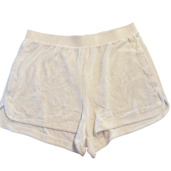 Gap Womens white terry shorts, elastic waist, XL tall - Picture 1 of 4